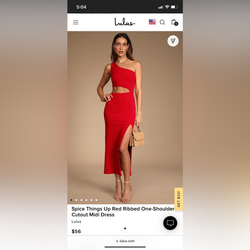 Lulus red dress! Size small. Stretchy material. Only worn once